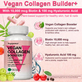 VEGEPOWER Vegan Collagen support with natural background