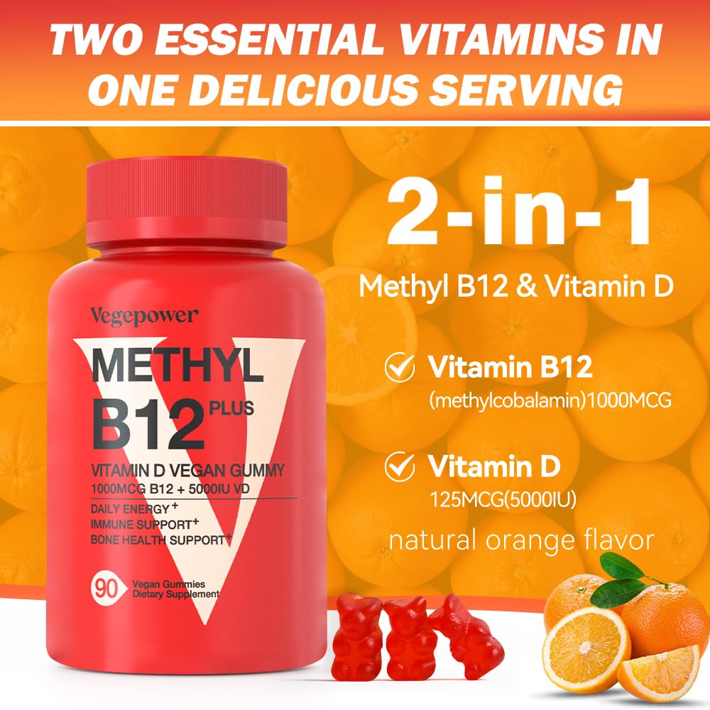 VEGEPOWER Vegan Gummies bottle side view