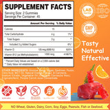 VEGEPOWER Vegan Gummies displayed with fresh oranges