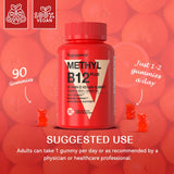 VEGEPOWER Vegan Methyl B12 D3 Gummies ingredients list