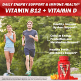 VEGEPOWER Vegan Methyl B12 D3 Gummies natural orange flavour