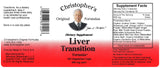 Vegetarian capsules of Christopher's Original Formulas Liver Transition Formula