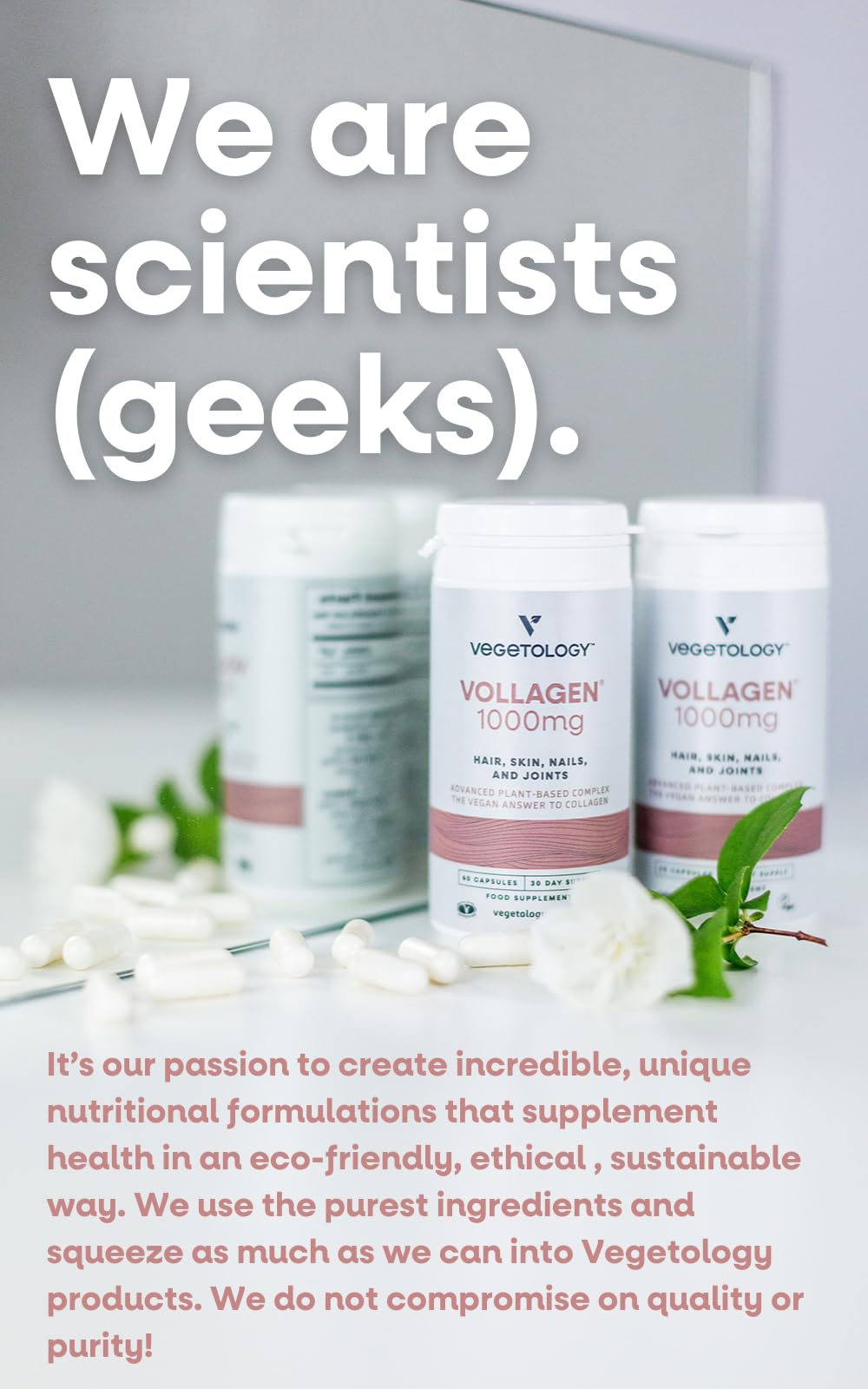 VEGETOLOGY Vollagen Vegan Collagen Alternative in lifestyle setting