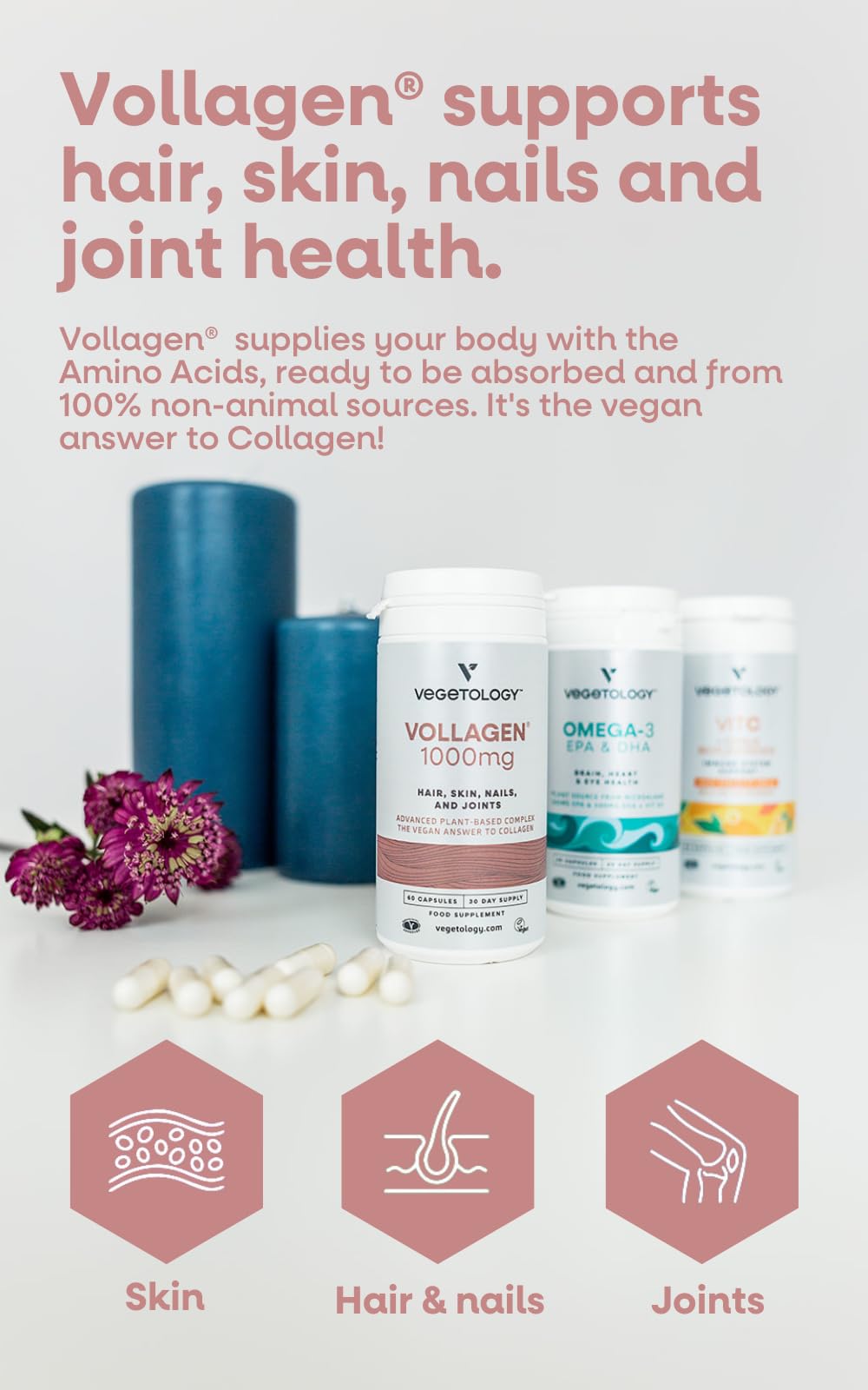 VEGETOLOGY Vollagen Vegan Collagen Alternative packaging