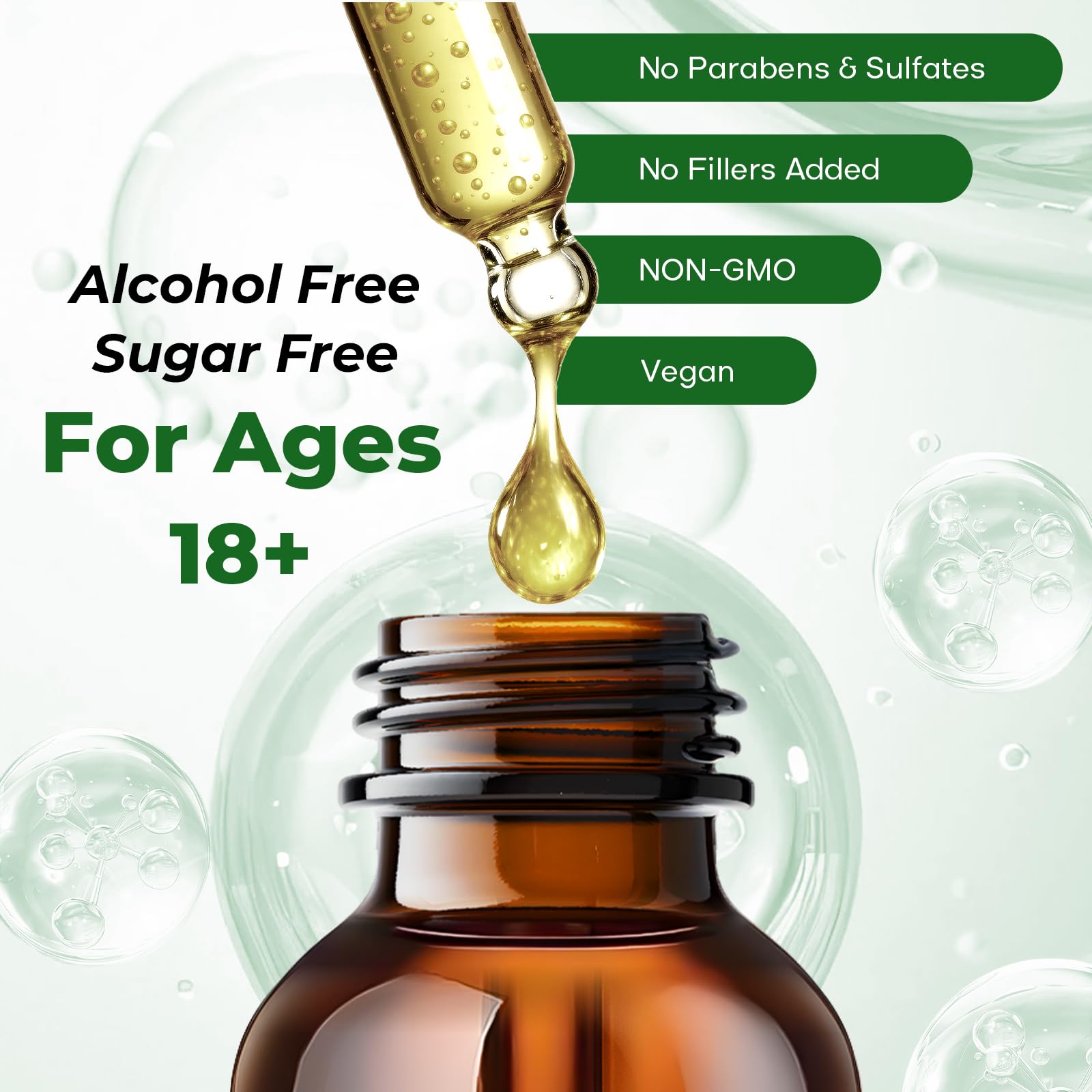 VEGETUSMAX Cortisol Support Liquid Drops 50g bottle with dropper