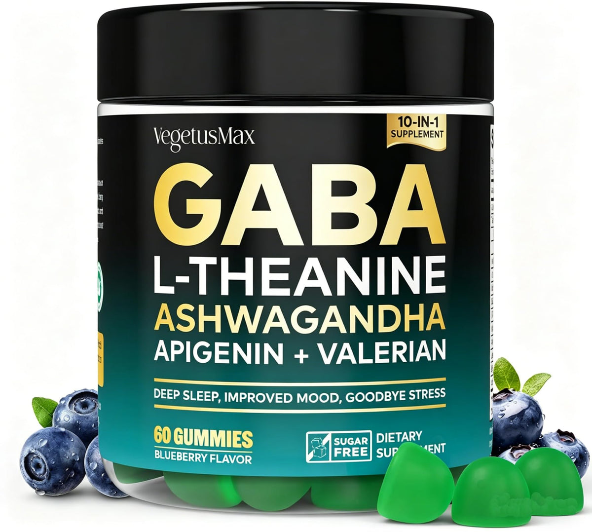 VEGETUSMAX GABA Gummies front view with packaging