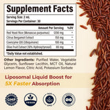 VEGETUSMAX Red Yeast Rice CoQ10 Liquid Drops bottle with label