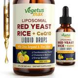 VEGETUSMAX Red Yeast Rice CoQ10 Liquid Drops front view