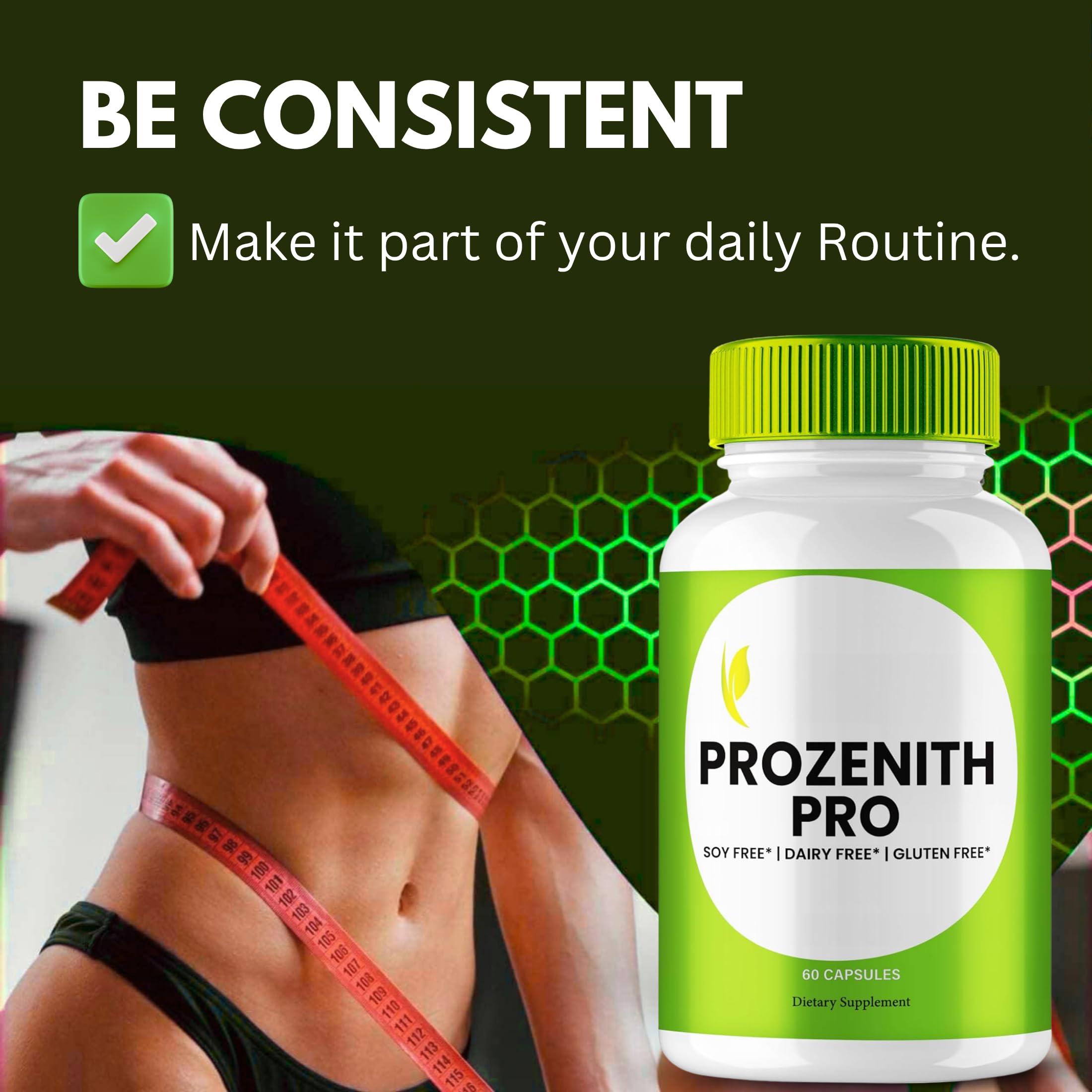 VegHerbs Prozenith Capsules with natural ingredients displayed