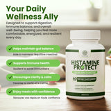 Velluré Histamine Protect capsules on a wooden table