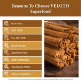 VELOTO Organic Ceylon Cinnamon Powder in a baking scene
