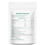 VELOTO Spirulina Powder 454g side view with nutritional information