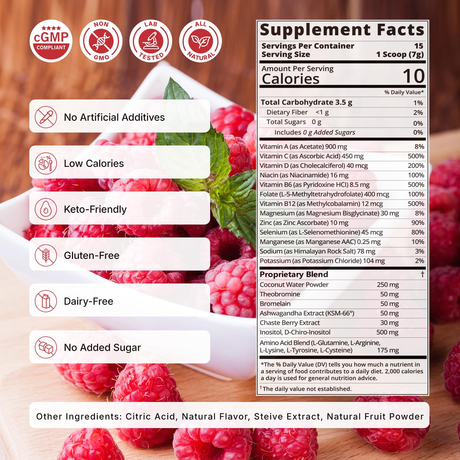 Veltracha Balance Powder 105g packaging side view