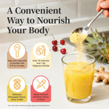 Veltracha Ginger Turmeric Juice Powder container side view