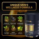 VeltraVita Alpha Shilajit Men's Supplement gummies close-up