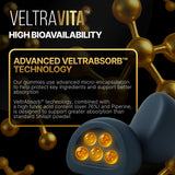 VeltraVita Alpha Shilajit Men's Supplement on a wooden table