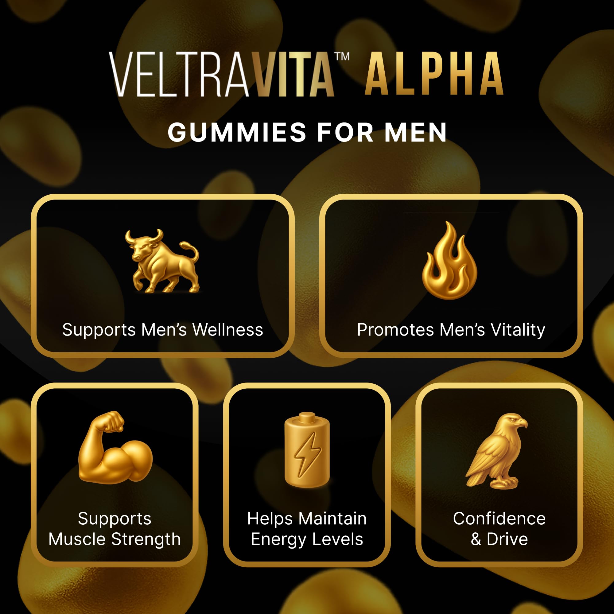 VeltraVita Alpha Shilajit Men's Supplement packaging