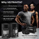 VeltraVita Himalayan Shilajit Gummies on a wooden table