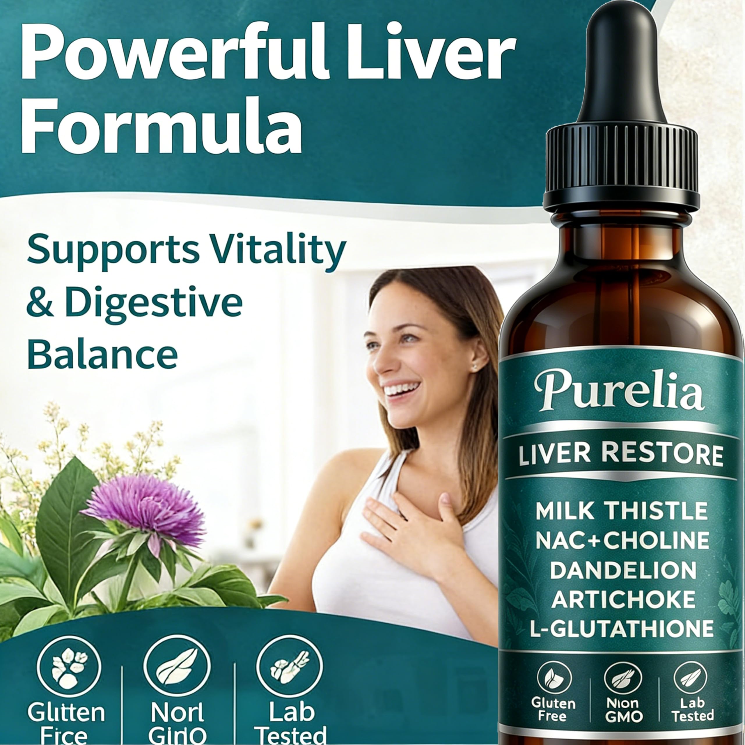 velura Liver Restore Drops bottle close-up