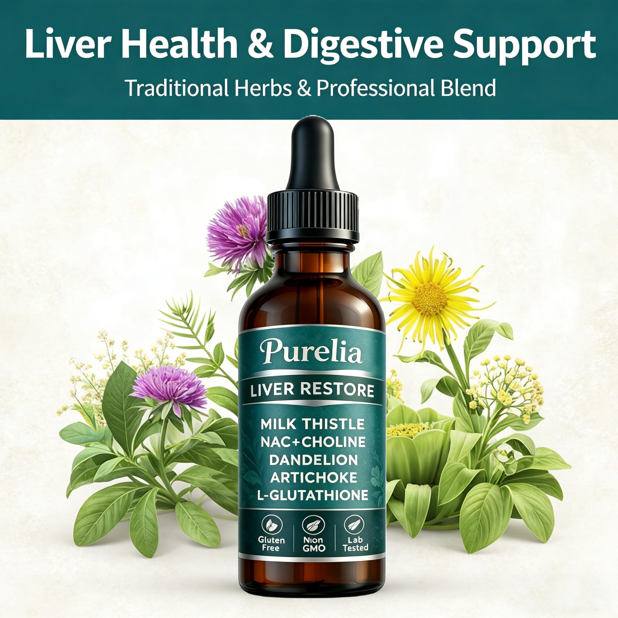 velura Liver Restore Drops with herbal ingredients