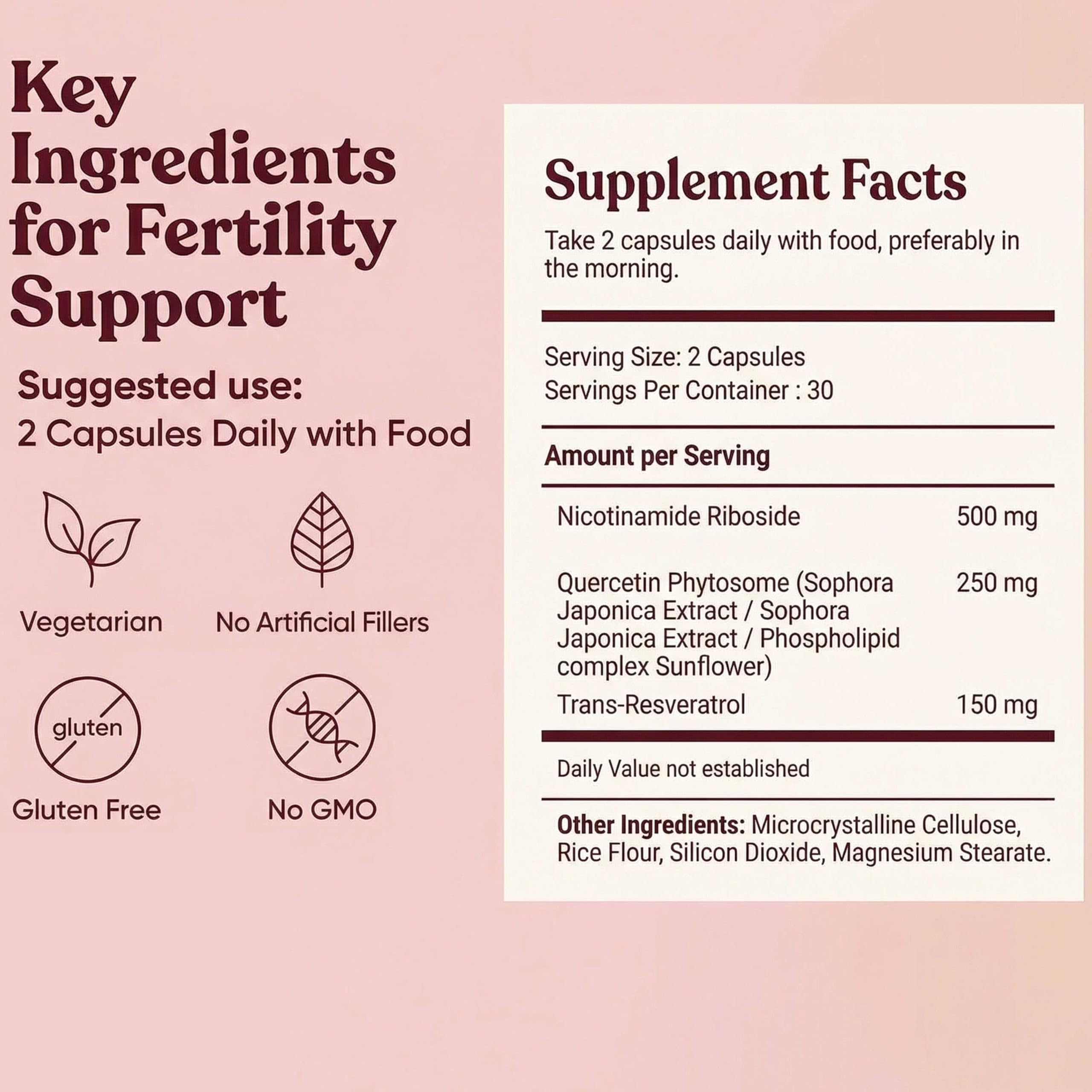 velura Ovelle Fertility Supply with a measuring spoon