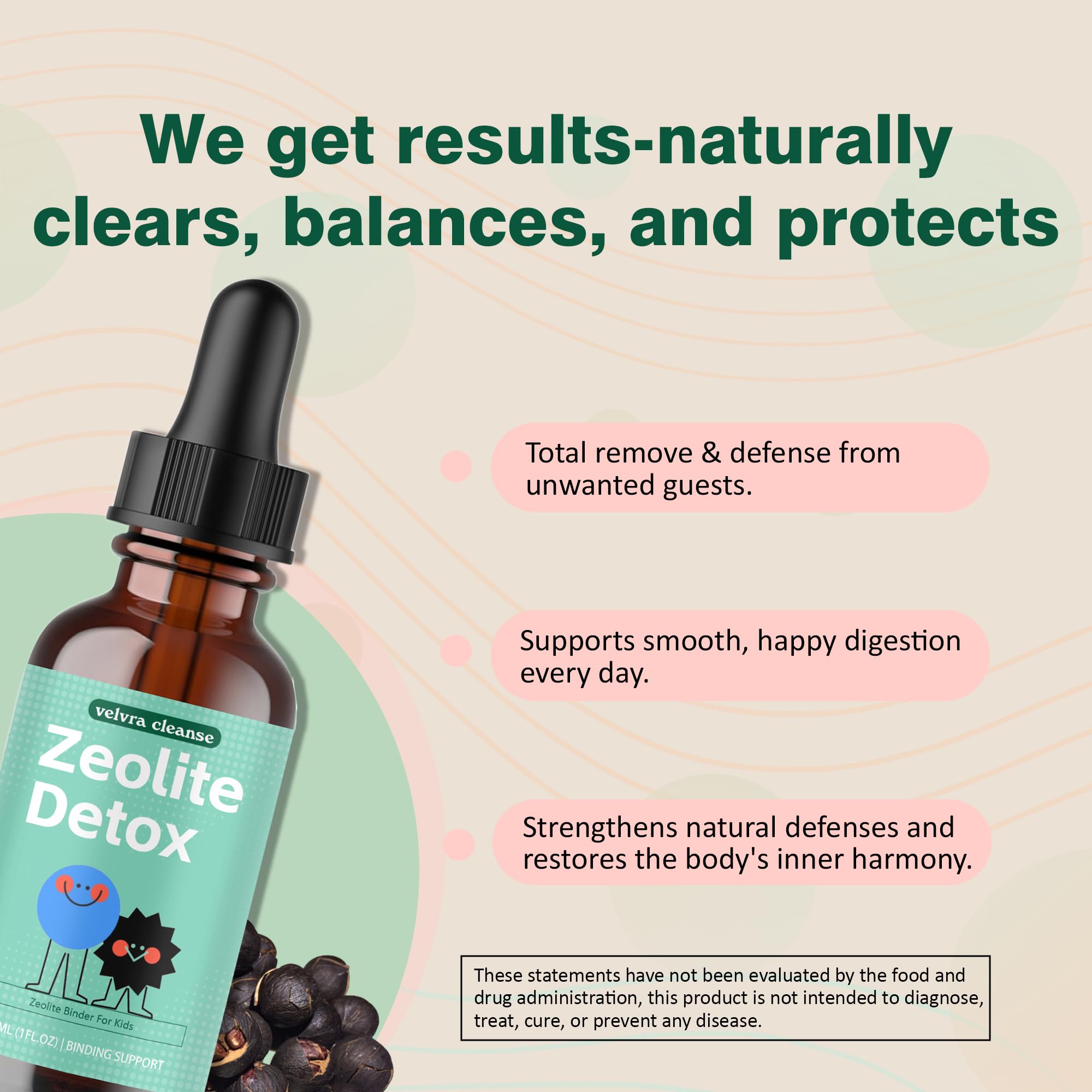 Velvra Cleanse Intestinal Support Drops 190g bottle with cap