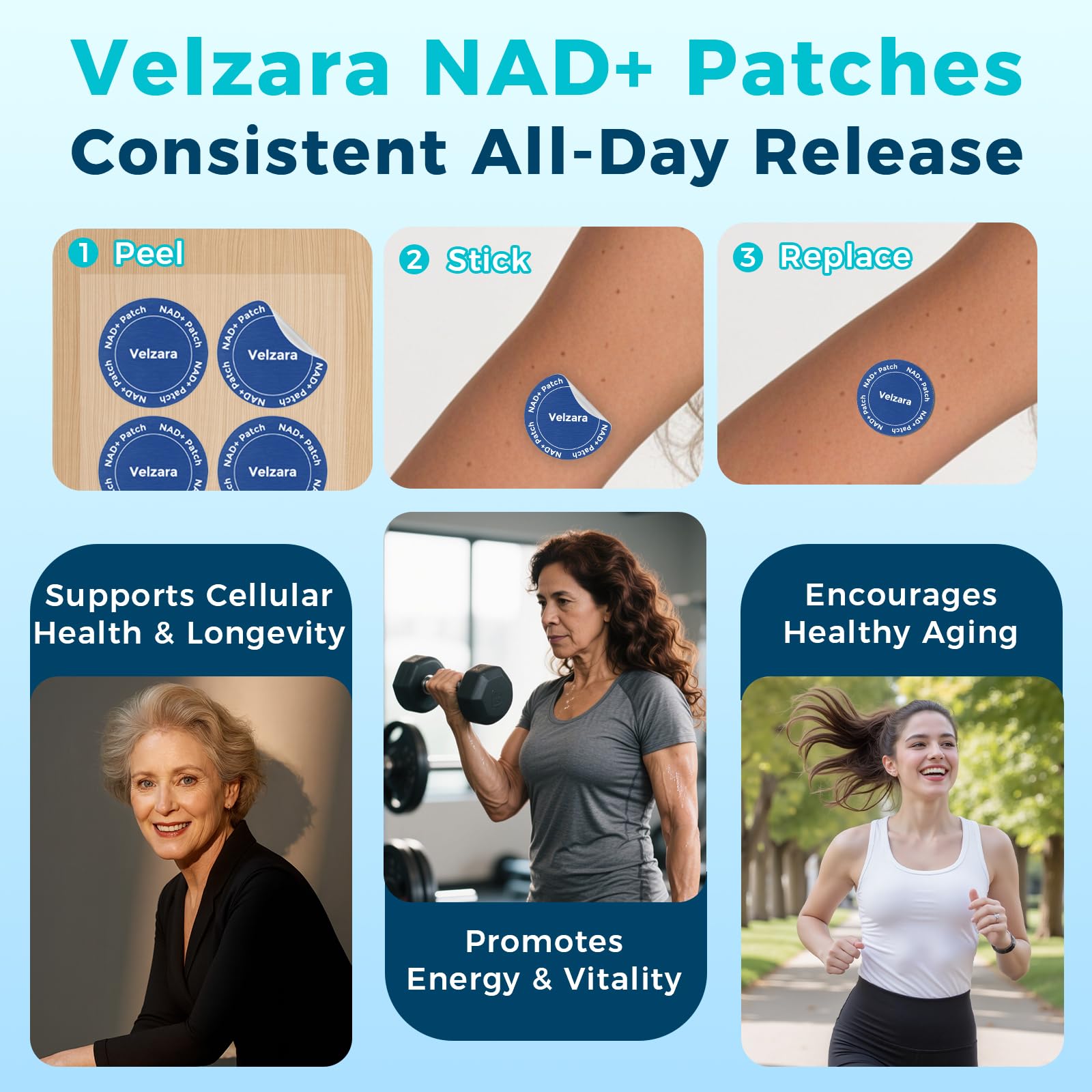 Velzara Resveratrol Patches close-up view