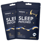 Velzara Sleep Patches front view with botanical design