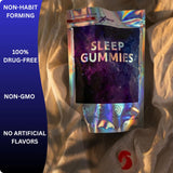 Vemax Sleep Gummies 10mg Melatonin gummy on a wooden table