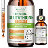 Vemluta Liposomal Glutathione 3000mg liquid supplement bottle front view