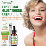 Vemluta Liposomal Glutathione 3000mg liquid supplement with fresh ingredients