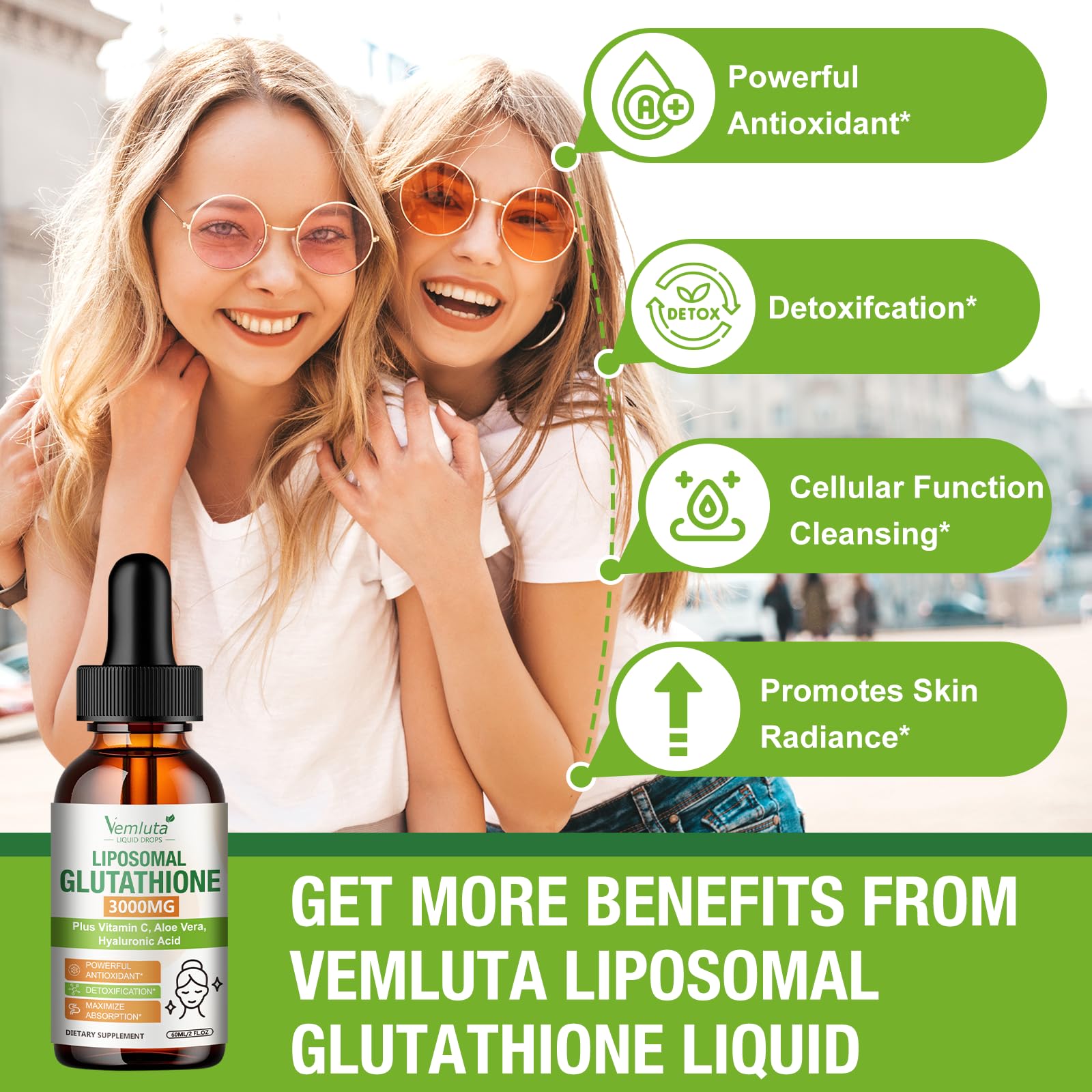 Vemluta Liposomal Glutathione 3000mg packaging