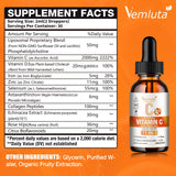 Vemluta Liposomal Vitamin C Liquid Drops packaging details