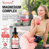 Vemluta Magnesium Complex Liquid Drops 1000mg with measuring spoon