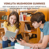 Vemluta Mushroom Gummies 5000MG back view of packaging