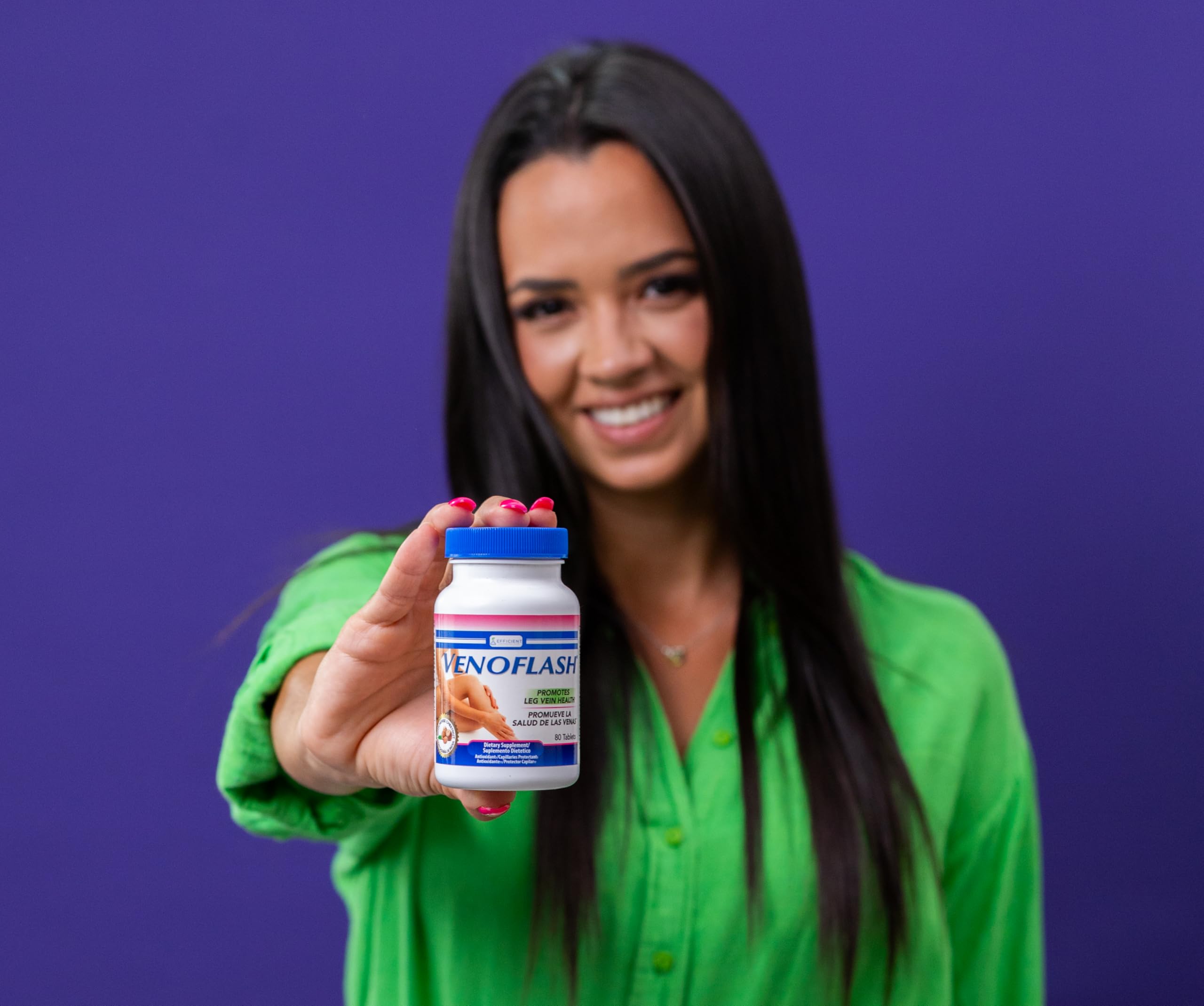 Venoflash supplement packaging with natural ingredients