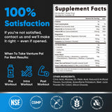 Venture Pal EAA Amino Acid Supplement 360g displayed with fitness gear