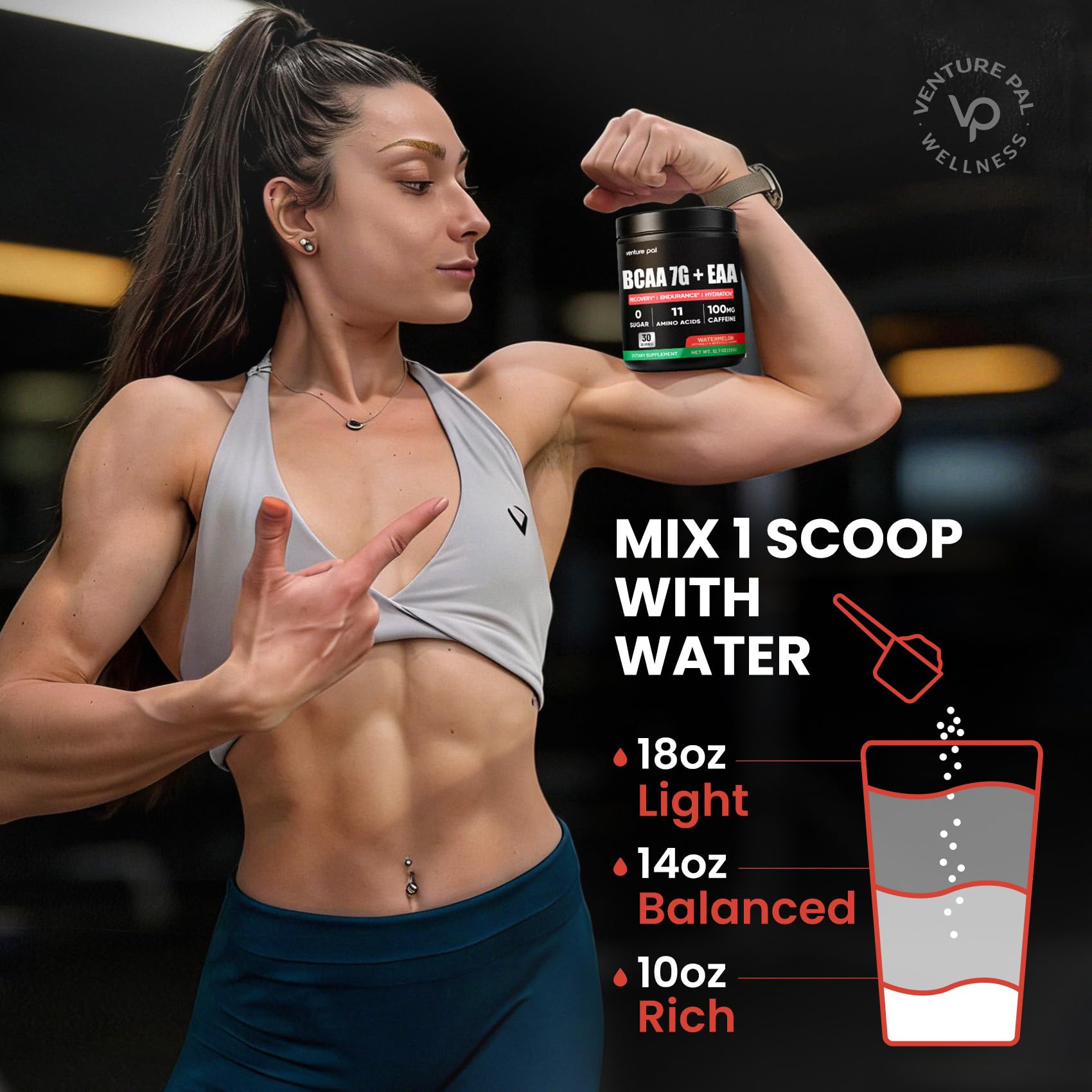 Venture Pal EAA Amino Acid Supplement 360g scoop with powder