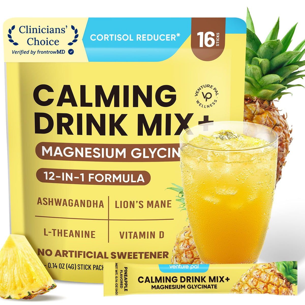 Venture Pal Magnesium Calming Drink Mix 100g front view