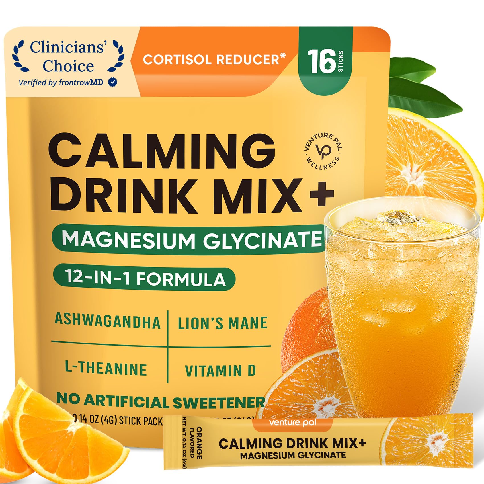 Venture Pal Magnesium Calming Drink Mix 64g front view