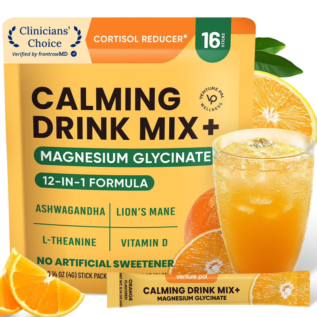 Venture Pal Magnesium Calming Drink Mix 64g front view
