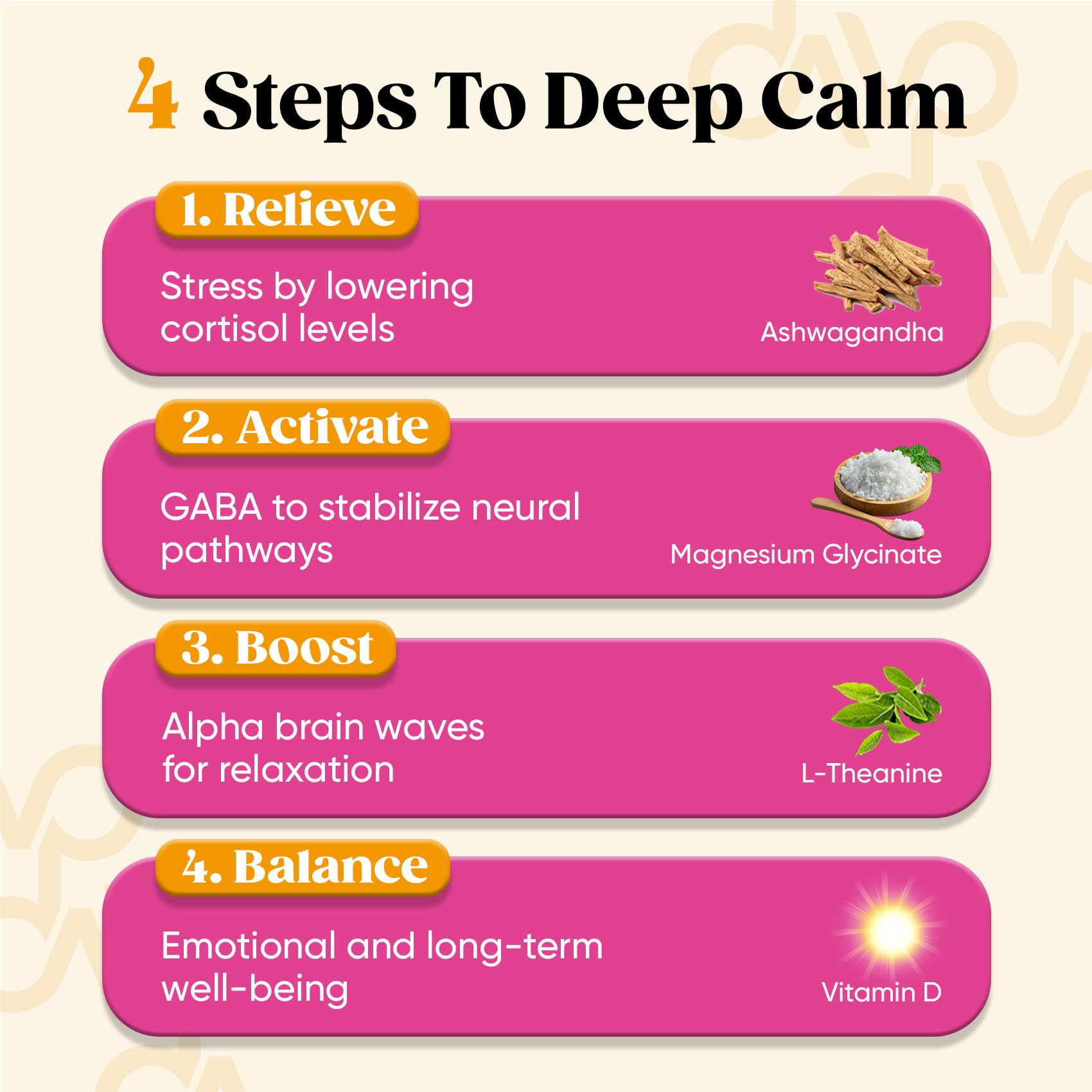 Venture Pal Magnesium Calming Drink Mix ingredients close-up