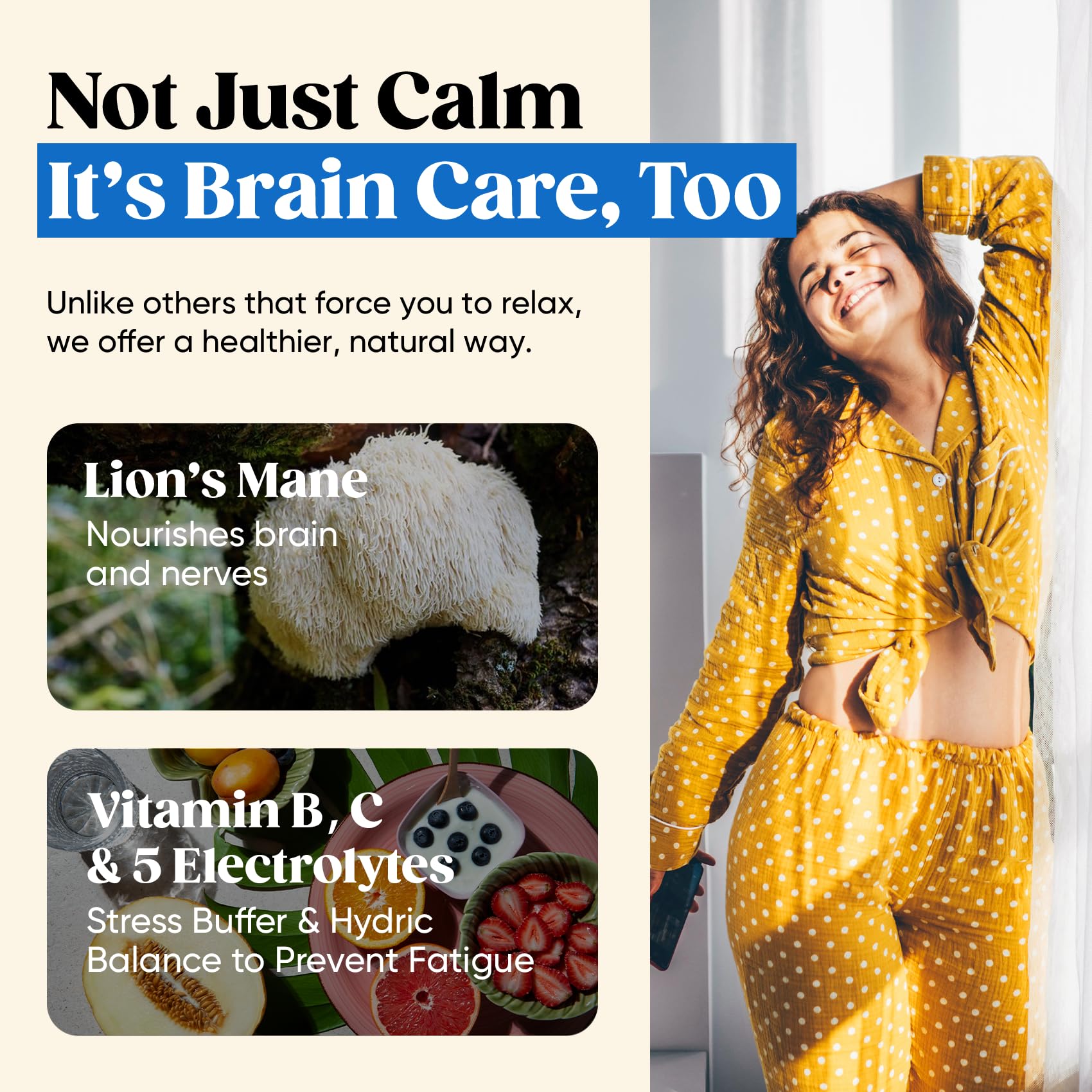 Venture Pal Magnesium Calming Drink Mix mixed in a glass of water