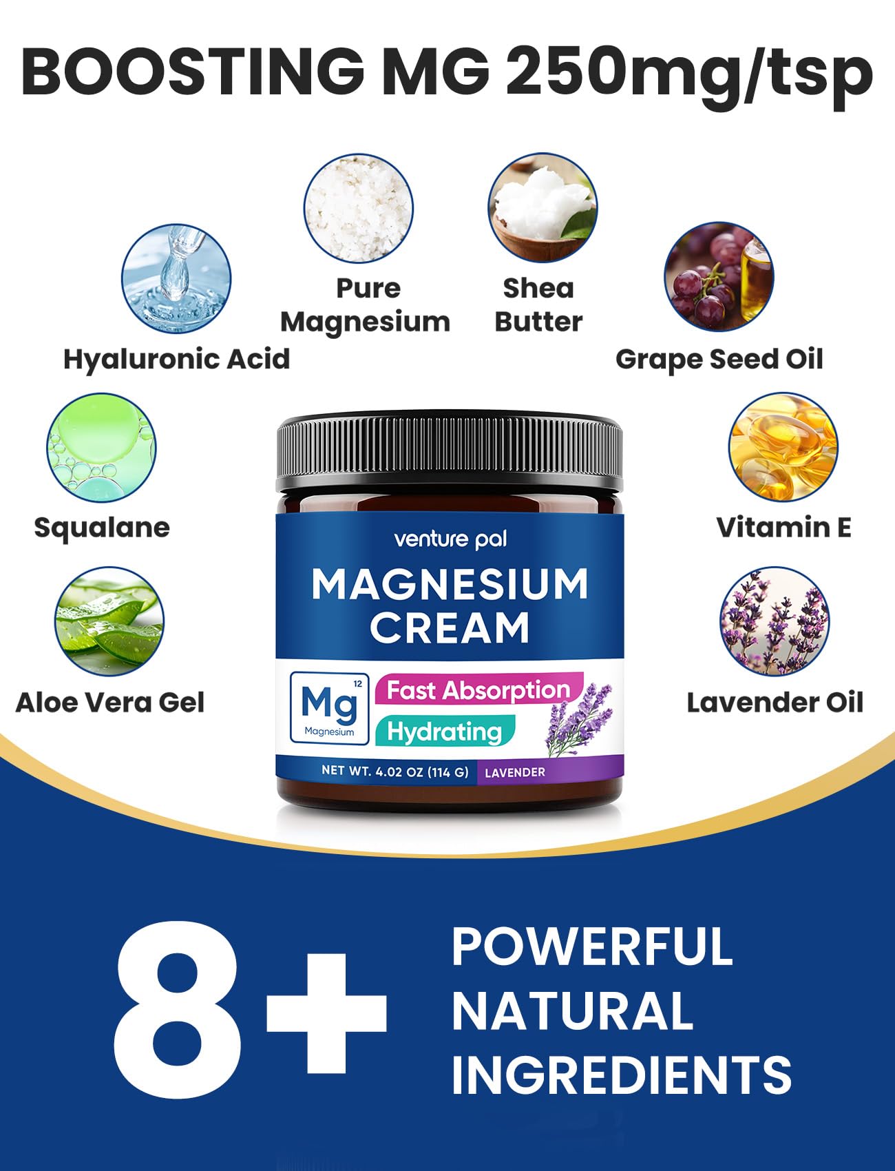 Venture Pal Magnesium Lotion 100g texture close-up