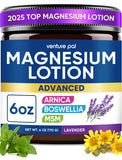 Venture Pal Magnesium Lotion 250mg front view with peppermint scent