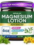 Venture Pal Magnesium Lotion 250mg front view with peppermint scent