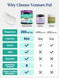 Venture Pal Magnesium Lotion 250mg side view showing packaging details