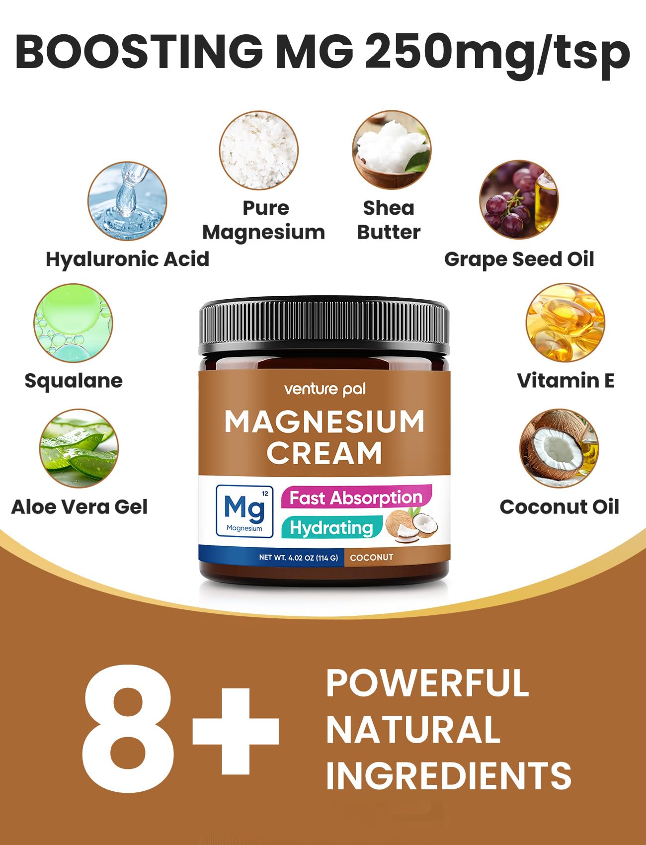Venture Pal Magnesium Supplement 100g application on skin