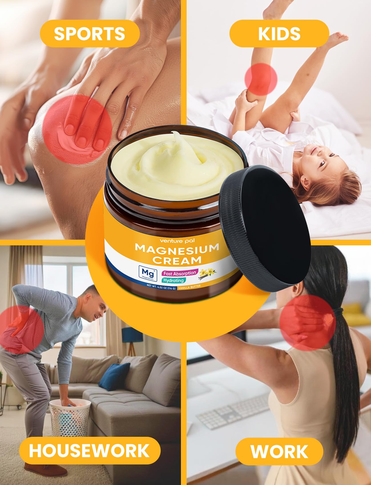 Venture Pal Magnesium Supplement 100g side view
