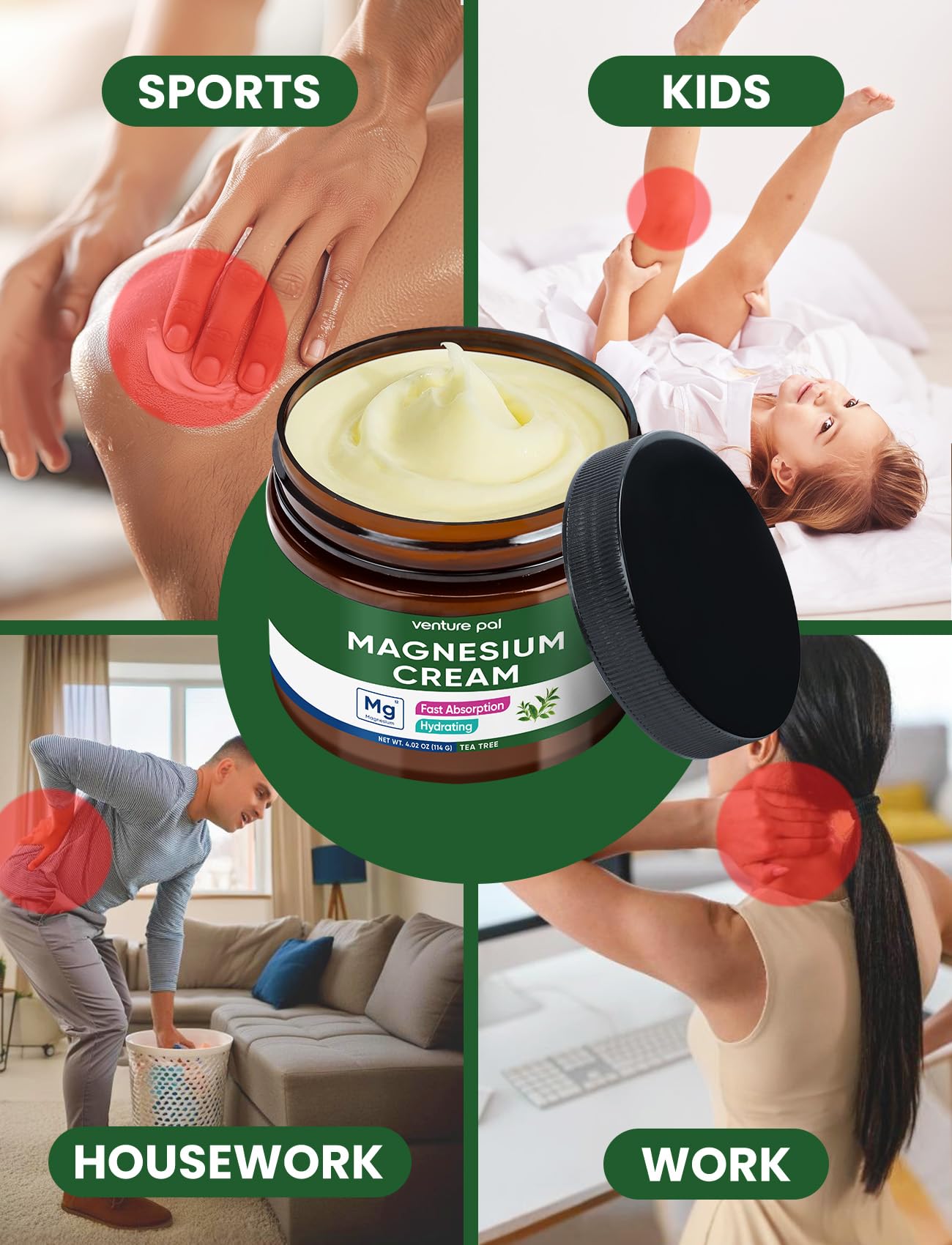 Venture Pal Magnesium Supplement 100g side view